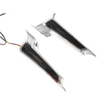 2xMotorcycle Rear Fender Led Side Lights Filler Panel Turn Signal Brake Lamp For Harley Touring Road King Street Glide 2014-Up