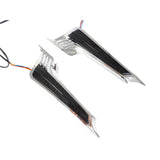 2xMotorcycle Rear Fender Led Side Lights Filler Panel Turn Signal Brake Lamp For Harley Touring Road King Street Glide 2014-Up
