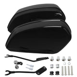Motorcycle Gloss Black Saddlebags Bags For Harley Softail Low Rider ST FXLRST 2022-2024