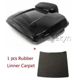 09 Up Black Latches Razor Tail Luggage Top Box Tour Pak Pack Backrest for Harley Davidson Street Glide Ultra Electra CVO