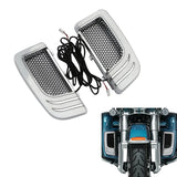 Motorcycle Fairing Lower Grills LED Turn Signal Light blinker For Harley Touring Road King Electra Glide FLHTK CVO Limited 14-23