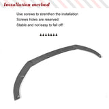 Car Front Bumper Lip Chin Spoiler Car Body Kits For Audi A3 Sline S3 8V 2017-2019 REAL CARBON Front Bumper Lip Spoiler Splitter