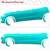 4PCS DRY Carbon Fender Vents Trim Side Fender Air Vents Strip For Maserati Levante Coupe Base Sport S Sport Diesel 2017 2018