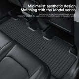 Car Floor Mats for Tesla Model 3 Y 2019-2024 Car Four Seasons Waterproof Non-slip Floor Mat NEW TPE Special Car Accessories