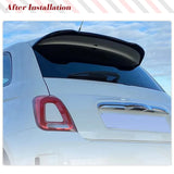 Car Trunk Racing Spoiler Fits for FIAT 500 Abarth 595 2010-2020 Real Carbon Fiber Rear Boot Lid Highkick Spoiler Wing Lip