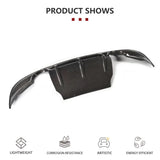 Carbon Fiber Car Rear Bumper Diffuser Chin Lip Spoiler for Jaguar XE Sedan 4-Door 2015-2017 Diffuser Dual Exhaust One Outlet