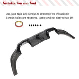 Car Rear Bumper Carbon Fiber Diffuser Lip For BMW F87 M2 M2C Competition 2015 - 2020 Car Rear Bumper Diffuser With LED Light