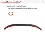 Car Rear Spoiler for BMW 3 Series BMW 3 Series F30 F35 F80 M3 Sedan 2012-2019 Dry Carbon Rear Trunk Spoiler Boot Lip Wing Lip