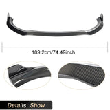 Car Front Bumper Lip Spiler for Benz S Class W222 S63 AMG 2018UP Front Lip Chin Protector Spoiler Splitters Guards Carbon Fiber