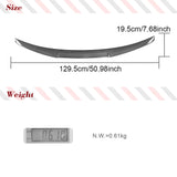 Car Rear Trunk Lip Carbon Fiber Spoiler For BMW 5 Series BMW G30 G38 530i 540i F90 M5 2017 - 2023 Rear Trunk Boot Lip Spoiler