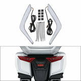 Motorcycle LED Rear Saddlebag Light Accent For Honda Goldwing 1800 GL1800 2018-2024 Red Smoked Clear Lens