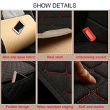 Large Flax Car Seat Cover Protector Linen Front Rear Back Cushion Protection Pad Mat Backrest for Auto Interior Truck Suv Van