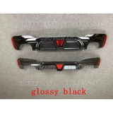 For BMW G30 G38 5 Series 525i 530i 535i CS STYLE Car Rear Bumper Diffuser Spoiler Lip Light Exhaust Guard Bracket Splitter 17-23