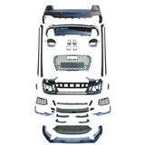 Body Kit For Audi A4 B9 Modified To RS4 Style Front Bumper With Grille PP Material 2017-2019