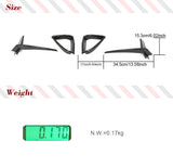 Car Front Bumper Canards for BMW 8 Series G14 G15 G16 M Sport 2018 - 2021 M850i 4PCS Dry Carbon Fiber Car Bumper Fins Splitters