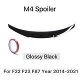 MP M4 PSM Style Rear Bumper Spoiler Lip for BMW 2 Series F22 F23 F87 2014-2021 Roof Trunk Wing Tail Top Wing Rear Wing