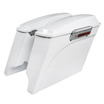 Motorcycle 5" Stretched Extended Hard Saddlebags For Harley Touring Model Electra Street Glide Road King FLH FLTR FLHX 1993-2013