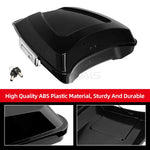 Motorcycle 5.5'' Razor Tour Pack Trunk Vivid Black With Latch Key For Harley Touring Street Glide Ultra Road King 1997-up