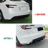 Rear Lip Rear Bumper Lip Diffuser Spoiler Modification Car Styling Accessories For Tesla Model 3 2024+