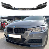 2Pcs Car Front Lip Chin Bumper Body Kits Aprons For BMW 3 Series F30 F31 F35 M Sport 2012-2018 Front Bumper Spoiler Lip Splitter