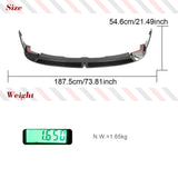 Dry Carbon Fiber Car Front Bumper Lip Spoiler for BMW G80 M3 G82 g83 M4 2020-2022 Front Bumper Lip Splitters Aprons Guard 3PCS
