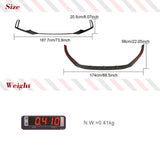 Carbon Fiber Car Front Lip Air Vent Fins Cover Trims Spoiler For Audi RS3 8V 2017 - 2020 Front Body Kits Chin Lower Lip Spoiler