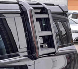 Gloosy Black Side Access Ladder fit for Land Rover Defender 110 90 130 2020-2022 2023 2024 Rack Side Window Roof Step Ladder