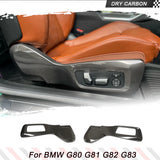 DRY Carbon Fiber Seat Side Panels Seat Cover for BMW G80 G81 G82 G83 Comfort Seat Type 2021-2024 Racing Body Kits