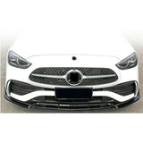 For Mercedes Benz C Class W206 C200 C260 2022 2023 Front Bumper Lip Splitter Chin Body Kits Spoiler Car Accessories
