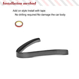 DRY Carbon Front Grille for Alfa Romeo Giulia Base Only Ti Sedan 2015-2021 Racing Grill Trim V Shape Frame Decoration Sticker