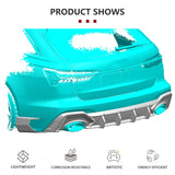 Car Rear Bumper Diffuser Lip Spoiler For Audi RS6 C8 Avant 2019-2021 Dry Carbon Rear Diffuser Lip Spoiler Splitters Protector