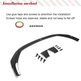 Dry Carbon Car Front Lip Chin Spoiler For Audi RS4 2019 2020 Sedan Car Front Bumper Splitters Lip Canards Spoiler