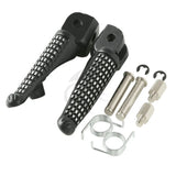 Matte Black Front Foot Pegs Pedals Footrests For Kawasaki ZX10R 2011-2017 2016 15  Motorcycle