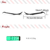 Carbon Fiber Car Front Bumper Splitter Fins For Chevrolet Corvette C8 Stingray 2020UP Real Carbon Front Bumper Air Vent Canards