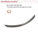 Carbon Fiber Rear Spoiler Wing Lip For Mercedes S-Class A217 S500 S63 S65 2016-2018 Convertible Car Rear Trunk Roof Lip Wing