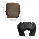 Front Headlight Fairing with 15'' Windshield Cover For Harley Dyna Low Rider Super Wide Glide Fat Street Bob T-Sport Motorcycle