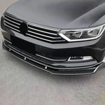 For Volkswagen Passat B8 2015-2022 3PCS Car Front Bumper Lip Body Kit Spoiler Splitter ABS Bumper Canard Bar Guard Auto Chin