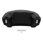 ATV Rear Seat Rack Cargo Storage Box Trunk Passenger Luggage w/ Backrest Pad 96L