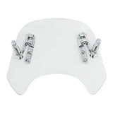 Motorcycle Clear Windshield Windscreen Universal Fit For 5-7'' Round Headlight