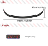 For Tesla Model 3 Base Sedan Long Range Sedan 4-Door 2016 - 2018 Carbon Fiber / FRP Front Bumper Lip Splitters Spoiler Guard