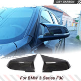 Dry Carbon Fiber Mirror Cover Caps for BMW 1 2 3 4 Series F20 F22 F23 F30 F31 F35 F34 F32 F33 F36 2012-2018 Replacement Style
