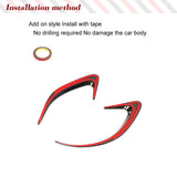 Fit For Mercedes-Benz C257 CLS550 CLS400 CLS63 AMG 2018-2020 REAL CARBON Fiber Car Rear Bumper Canards Splitter Fins