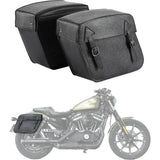 Motorcycle Side Bag Saddlebag 32L for Sportster 883 XL 883 Travel Luggage Bag Pannier Leather Waterproof Saddle Bag Accessories