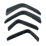 4Pcs For Jeep Wrangler Gladiator JT 2018-2023 Car Fender Flares Extensions Front Rear Set Black Wheel Arch Flaps Mudguard Splash