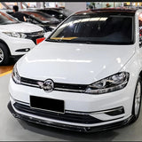 For VW Golf 7 Standard TDI TSI TGI E-Golf Variant 2017-2020 Car  Front Bumper Lip Spoiler Cap Front Lip Chin Guard Deflector