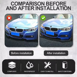 New Car Gloss Black Front Bumper Lip Chin Spoiler Splitter Body Kit For  Nissan X-trail T32 2013-2020 Car Accessories 1set