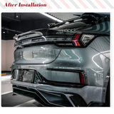 Carbon Fiber Car Rear Racing Spoiler Trunk Tail Rear Wing Spoiler For ZEEKR 001 2021-2023 EV MC Zeekr Car Accessories Sport Wing