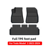 Car Floor Mats for Tesla Model 3 Y 2019-2024 Car Four Seasons Waterproof Non-slip Floor Mat NEW TPE Special Car Accessories