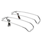 TCMT Chrome Saddlebag Lid Top Rail For Harley Touring Road Electra Street Glide FLHT FLHX 1994-2013