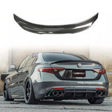 PSM V1 Style Carbon Fiber Rear Spoiler For Alfa Romeo Giulia Trunk Lid Tail Wing Car External Accessories Body Kit